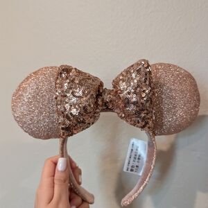Disney Rose Gold Sequin Minnie Ears